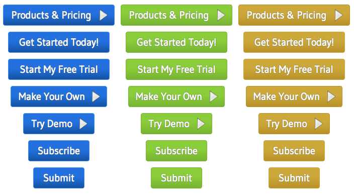 21 Landing Page Buttons - All Buttons