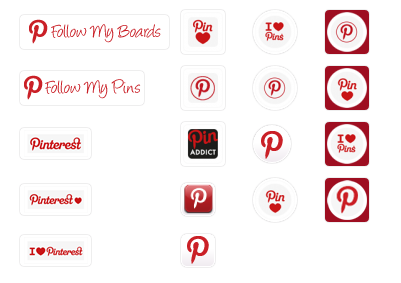 Pinterest - All Buttons