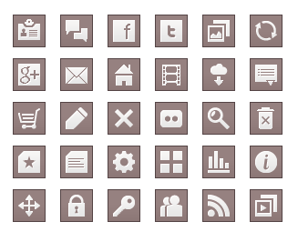 WordPress Buttons Pack - Simple Square Icon Buttons