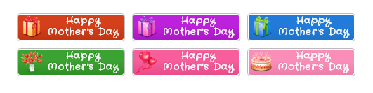 WordPress Buttons Pack - Happy Mother's Day Buttons