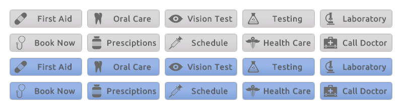 WordPress Buttons Pack - Medical Buttons