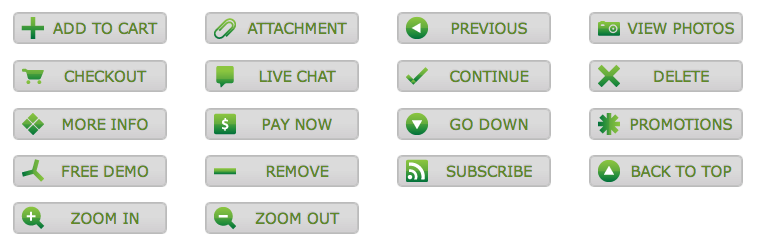 WordPress Buttons Pack - Go Greeb Buttons